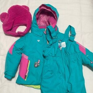 Obermeyer like girls snow set